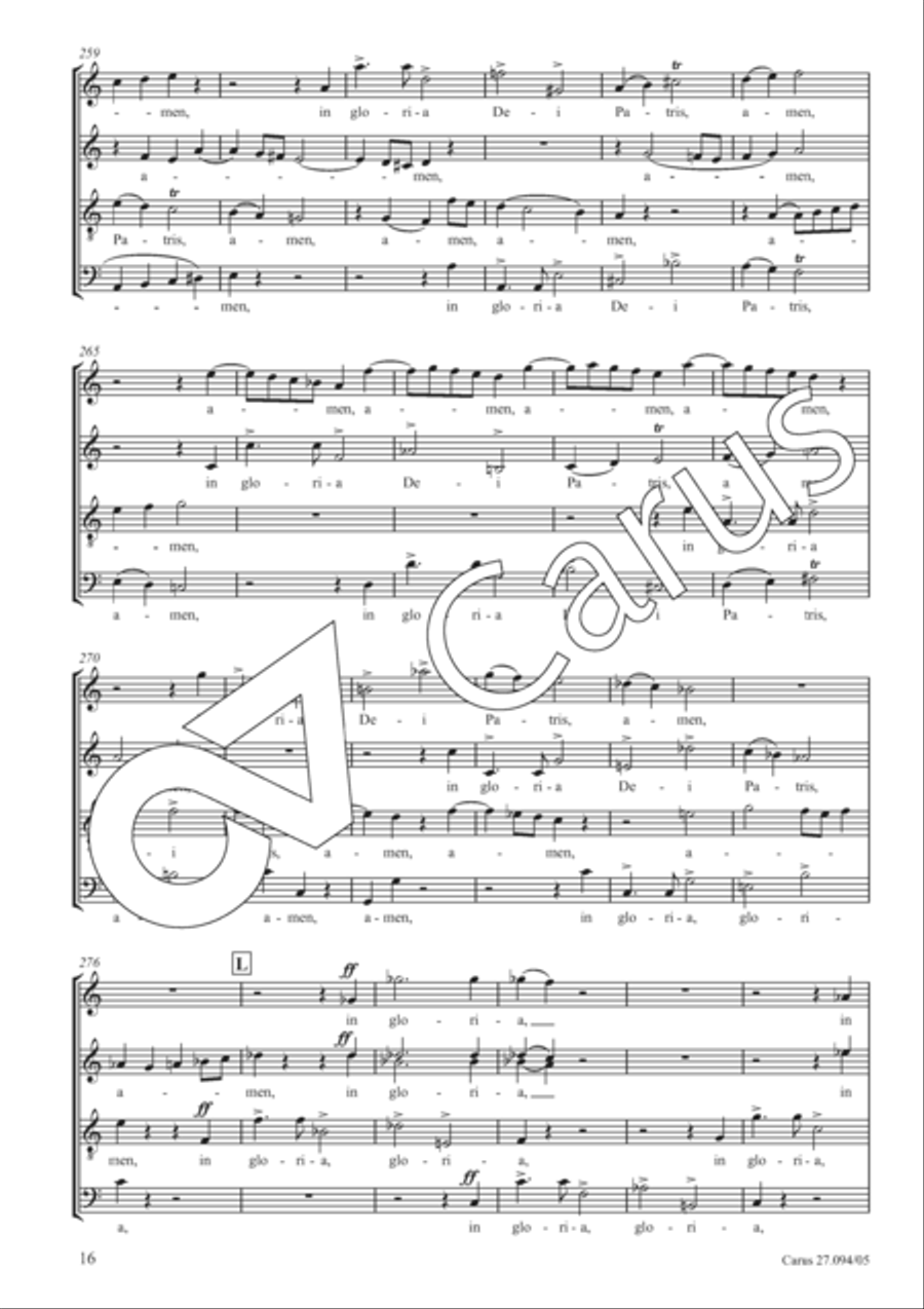 Mass in F minor SSAATTBB scores gallery preview page 17