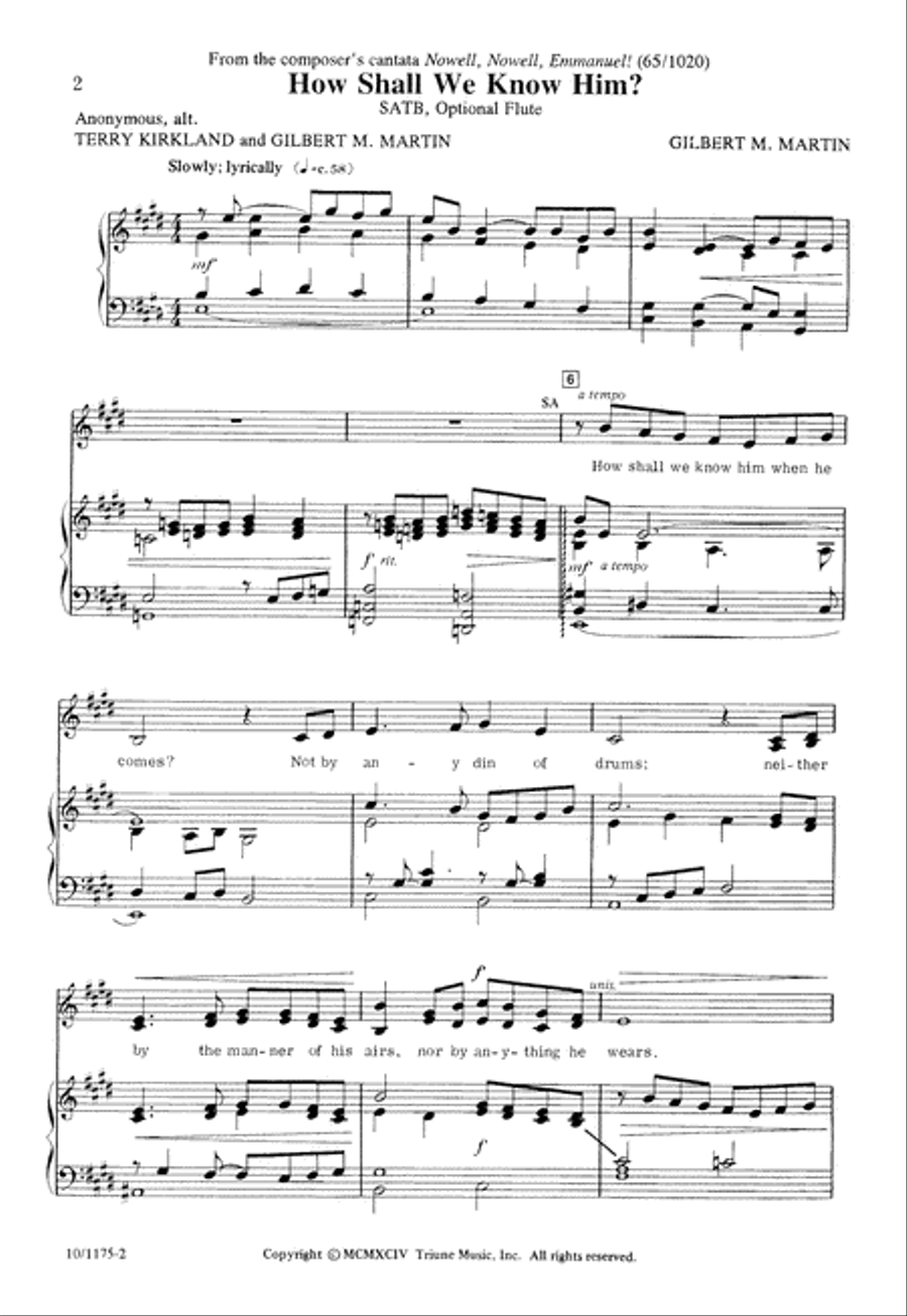 How Shall We Know Him? 4-Part scores gallery preview page 2