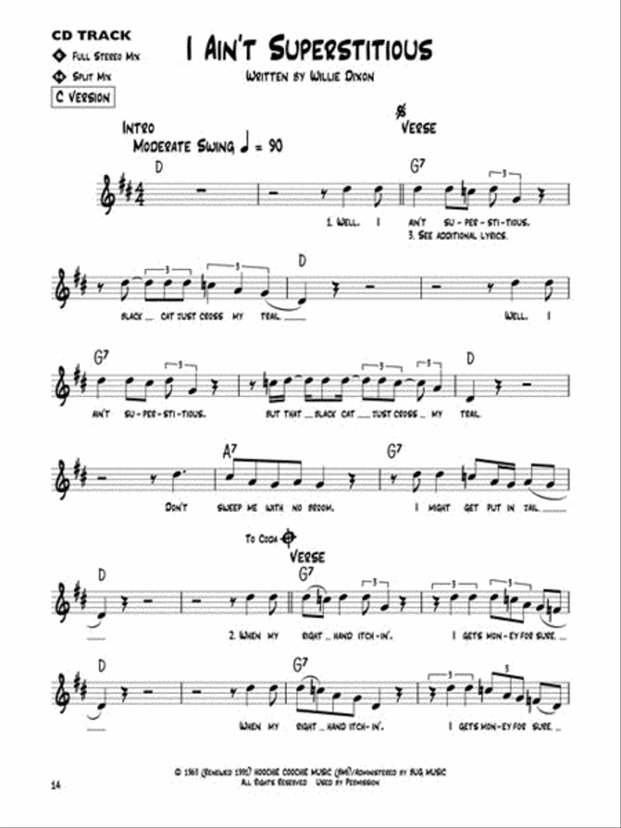 Blues Classics Blues Classics C Instrument scores gallery preview page 6