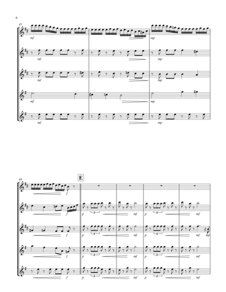 March (from "The Nutcracker Suite") (F) (Saxophone Quintet - 3 Alto, 2 Tenor)
