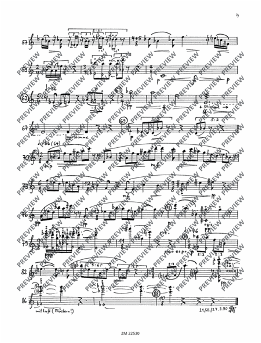 Una Cavatina Una Cavatina Flute scores gallery preview page 8