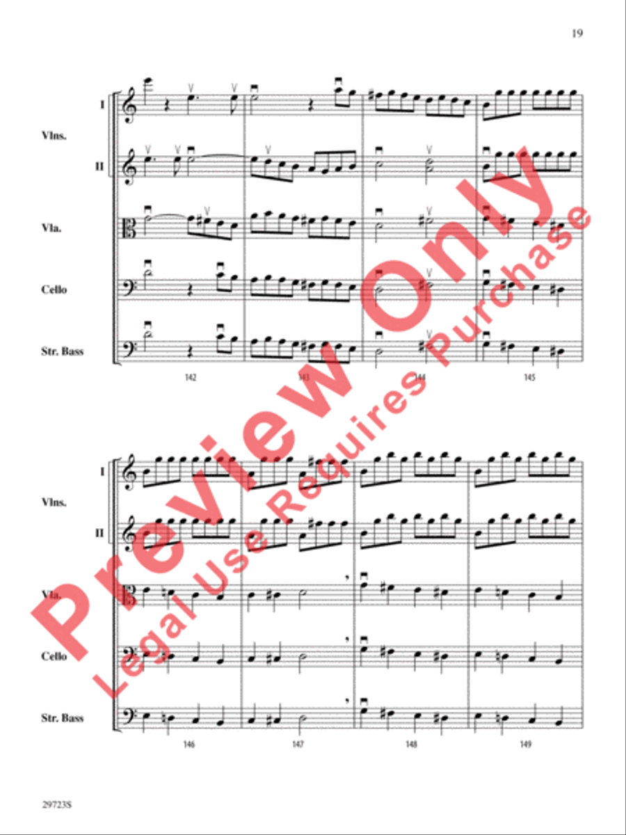 Symphony No. 41 String Orchestra scores gallery preview page 20