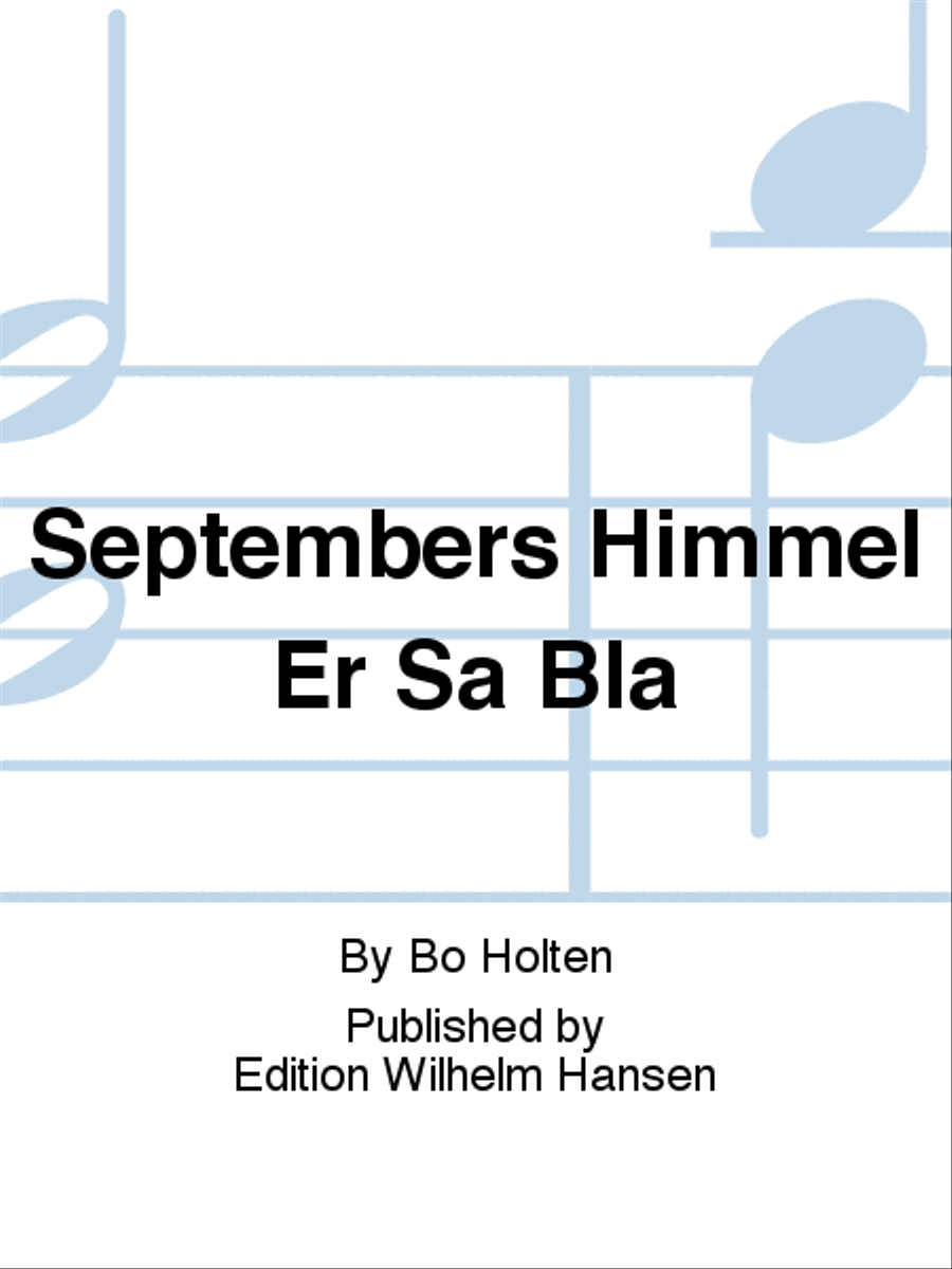 Septembers Himmel Er Så Blå Choir scores gallery preview page 1