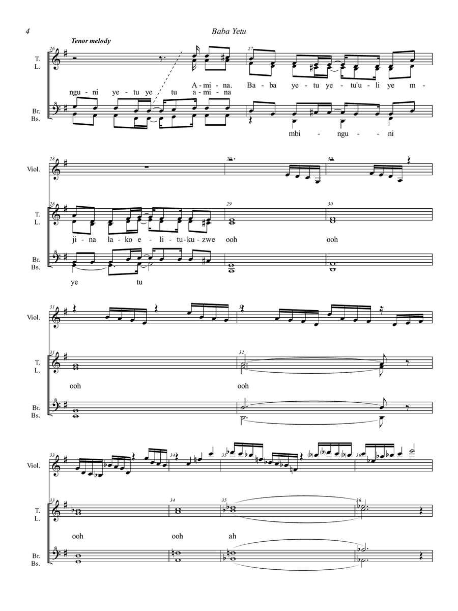Baba Yetu SSAA scores gallery preview page 4
