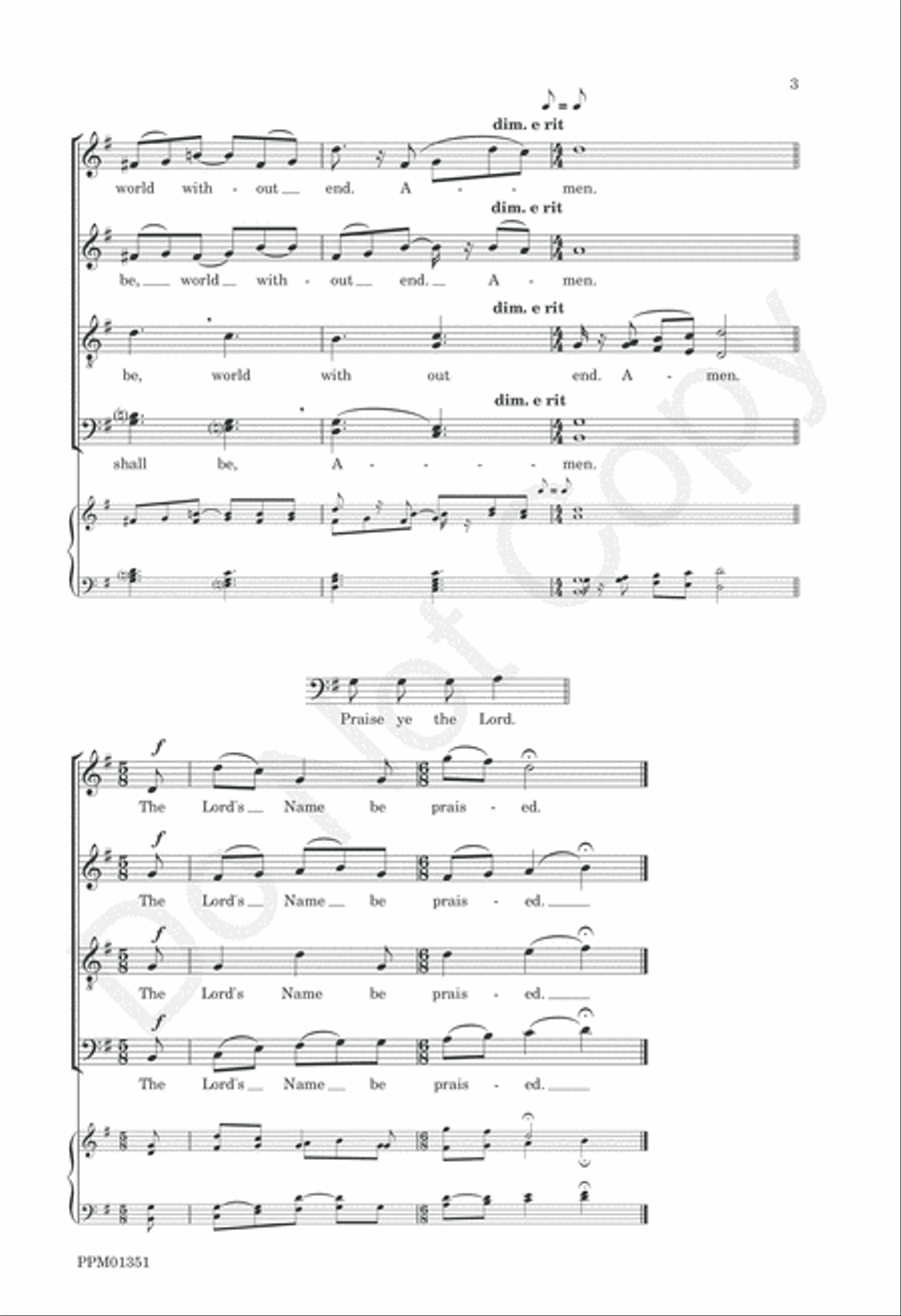 Preces and Responses Westminster Abbey Divisi scores gallery preview page 6