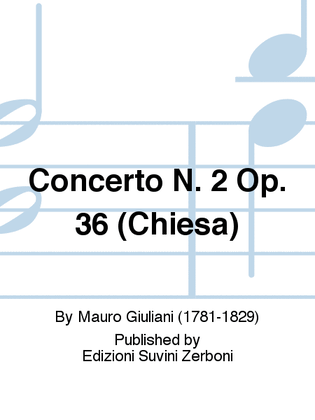 Book cover for Concerto N. 2 Op. 36 (Chiesa)