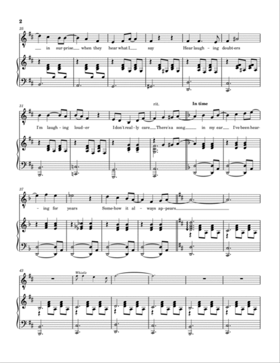 Dear Laughing Doubters Voice scores gallery preview page 2