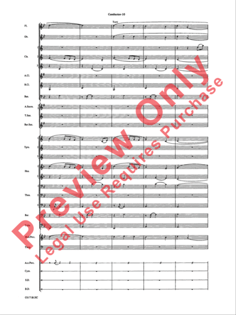 Mancini Magic Concert Band scores gallery preview page 13
