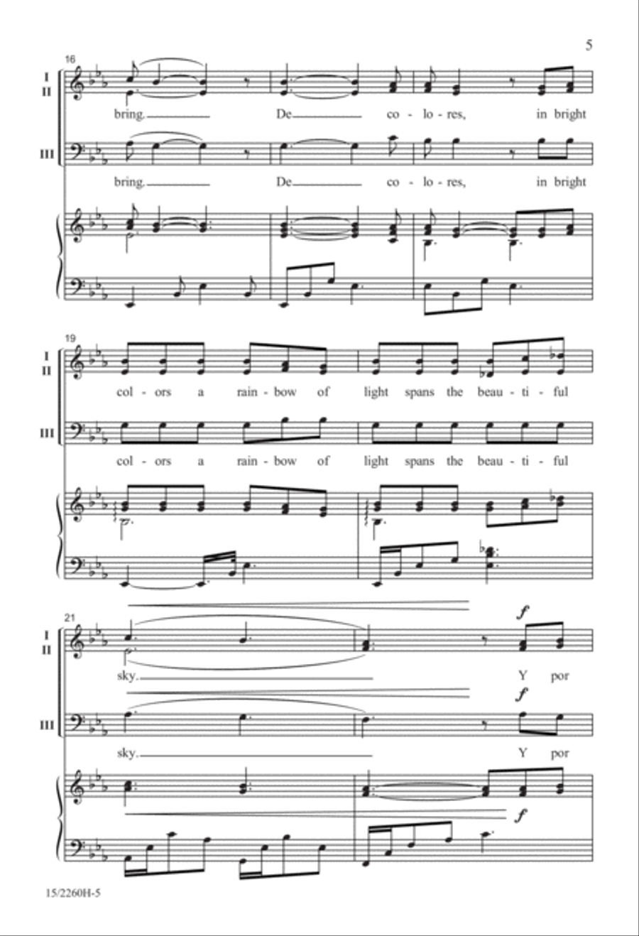 De Colores De Colores 3-Part scores gallery preview page 6