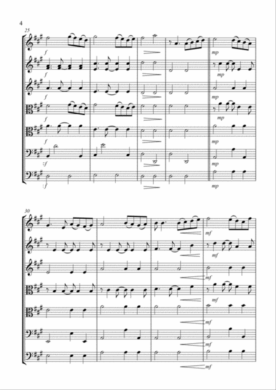A Groovy Kind Of Love String Quartet scores gallery preview page 4