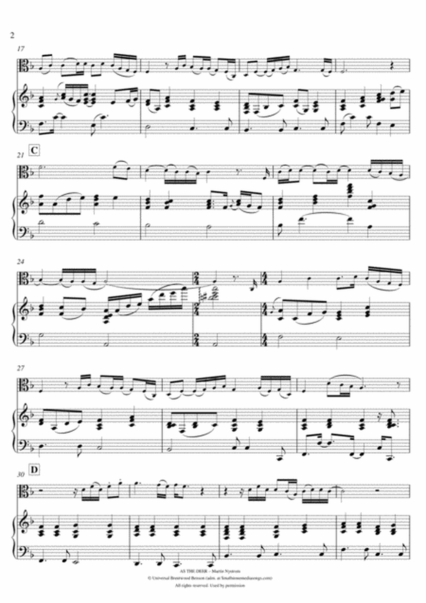 As the deer (piano & viola) - EARLY INTERMEDIATE image number null