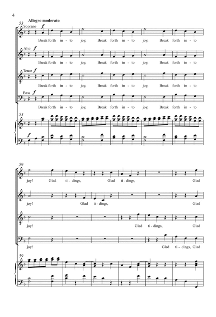 How Beautiful Are The Feet 4-Part scores gallery preview page 3