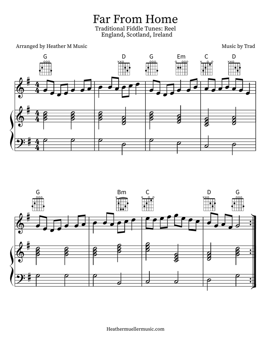 Far From Home Violin Solo scores gallery preview page 1