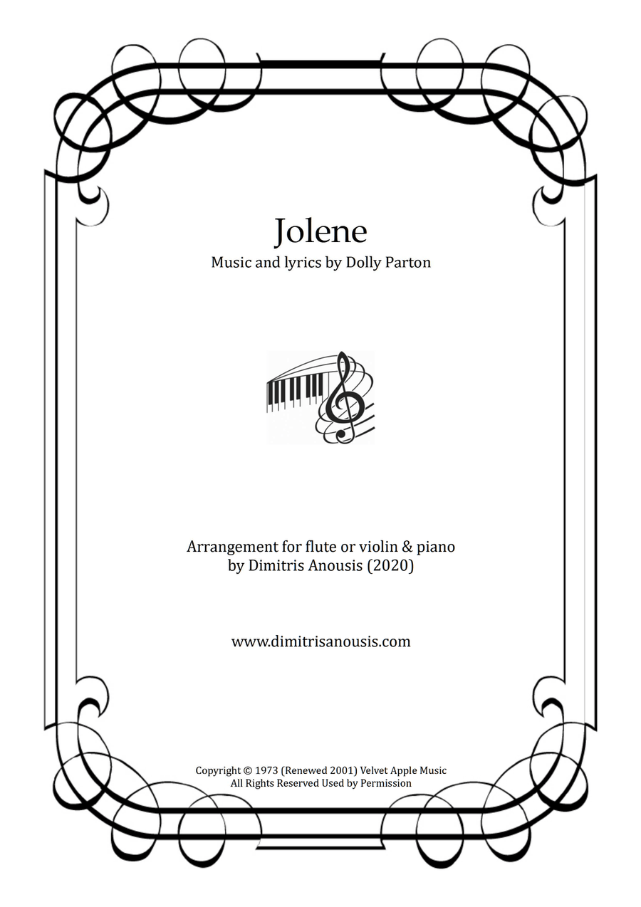Jolene Flute scores gallery preview page 1