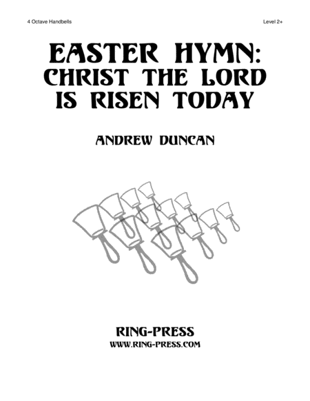 Easter Hymn "Christ the Lord Is Risen Today" (3-5 octaves, Level 3-) image number null