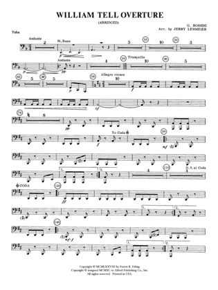 William Tell Overture: Tuba