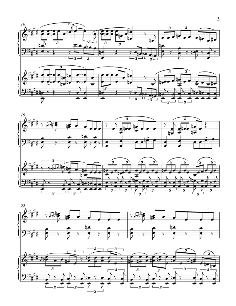 Heartbreak Hotel 2 Pianos, 4-Hands scores gallery preview page 3