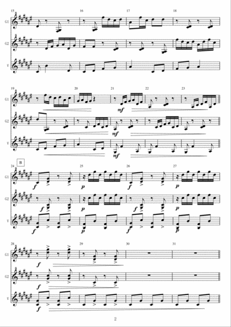 <Mallet Trio> Laideronnette,impératrice des pagodes from Ma Mère l'Oye Percussion Ensemble scores gallery preview page 2