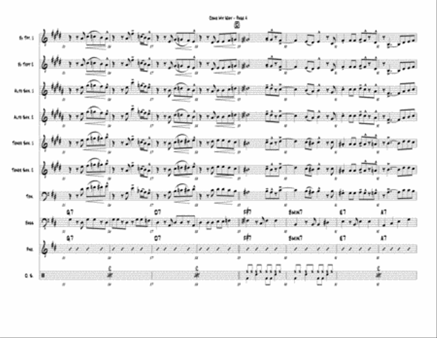Come My Way Jazz Ensemble scores gallery preview page 4