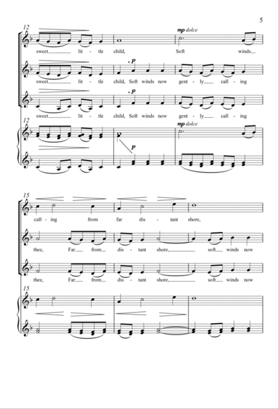 Cradle Song SSA scores gallery preview page 3