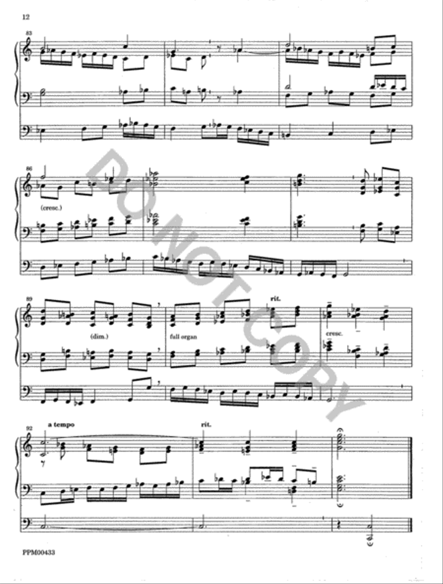 Gigue and Passacaglia Organ scores gallery preview page 13