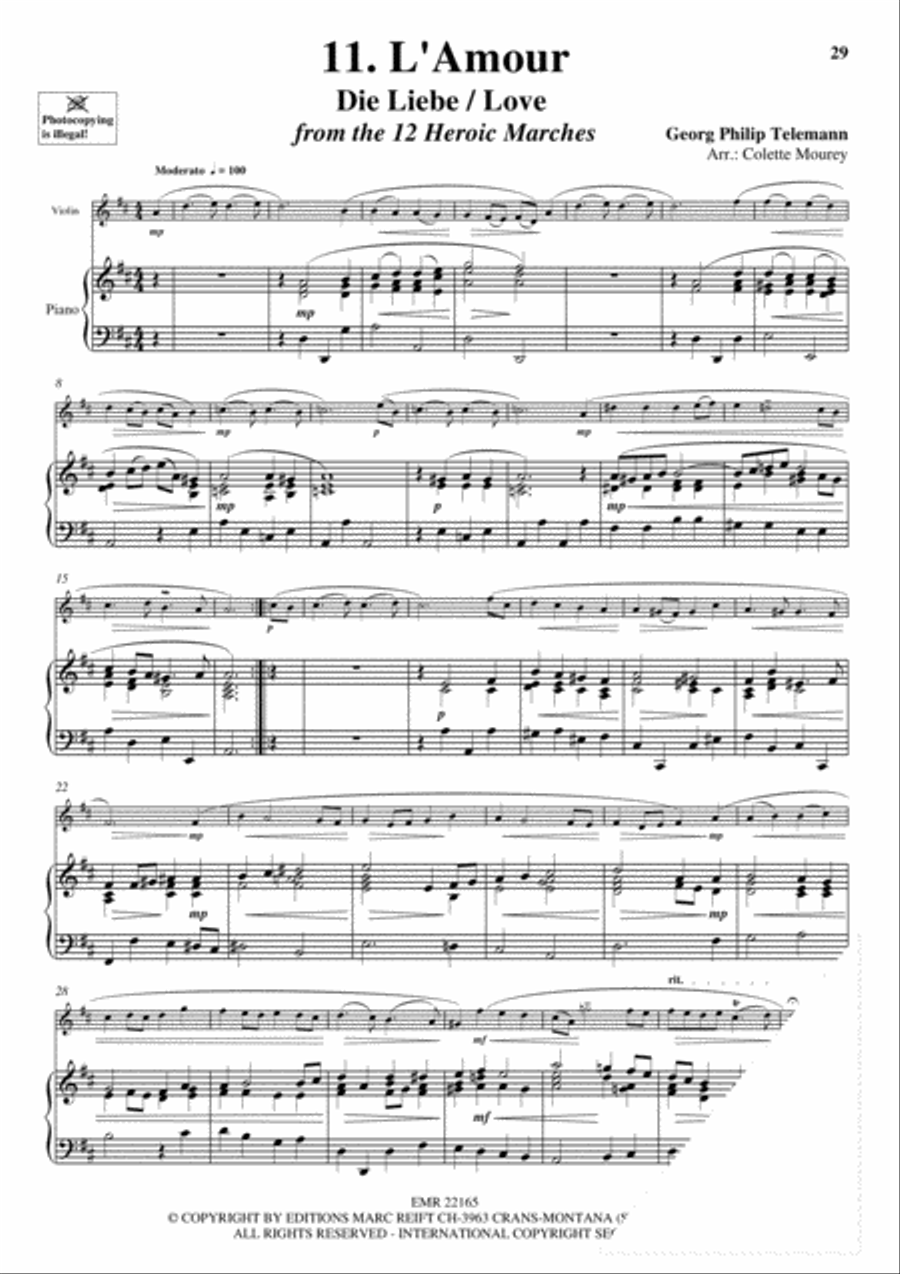 20 Greatest Slow Melodies Violin Solo scores gallery preview page 13