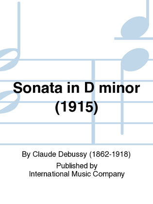 Book cover for Sonata In D Minor (1915)