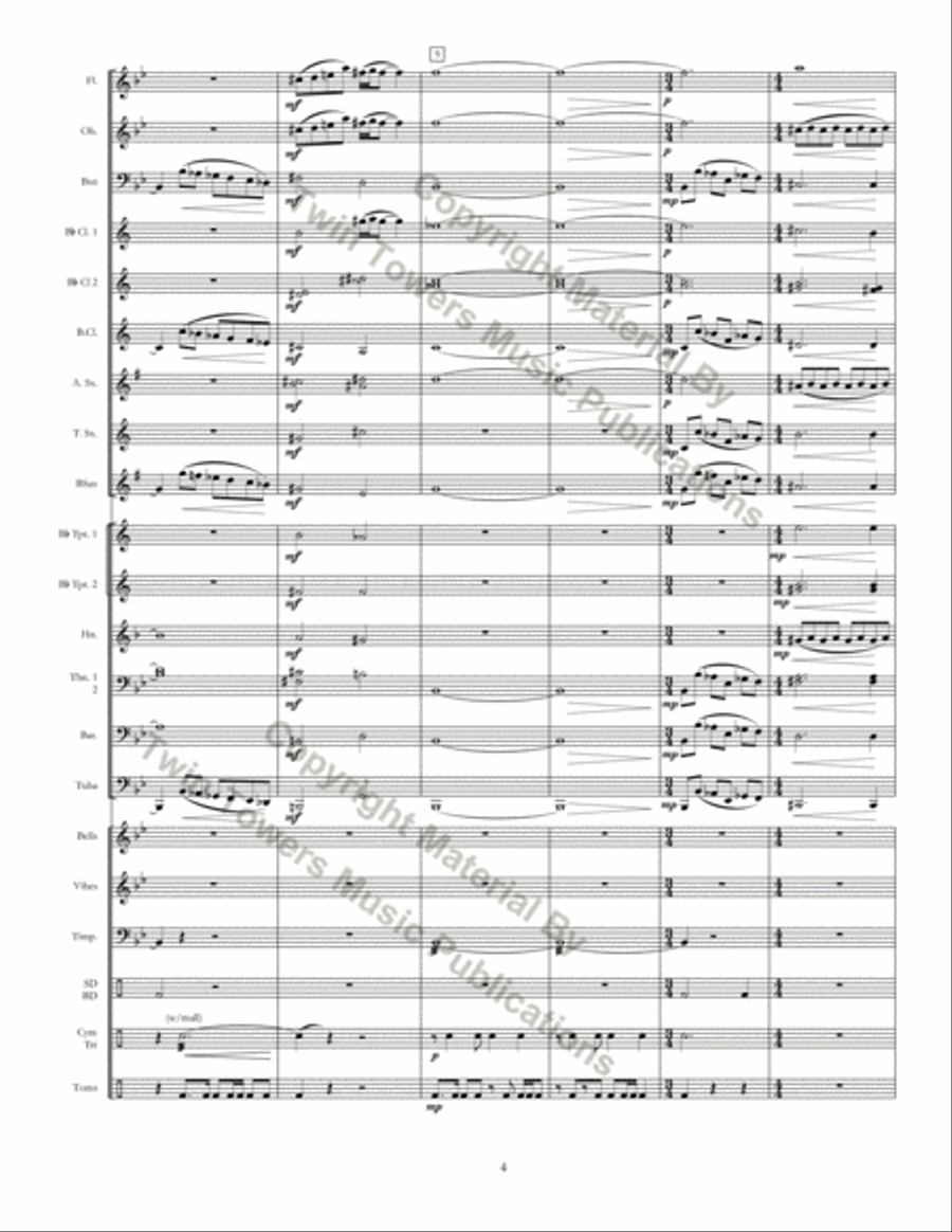 Ritmo Della Terra Concert Band scores gallery preview page 4