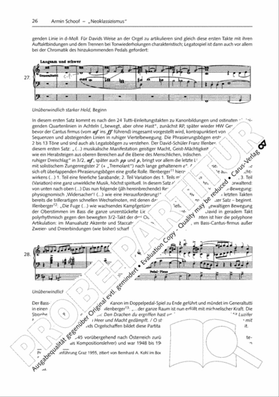 Orgelschule zur historischen Auffuhrungspraxis Organ Solo scores gallery preview page 27