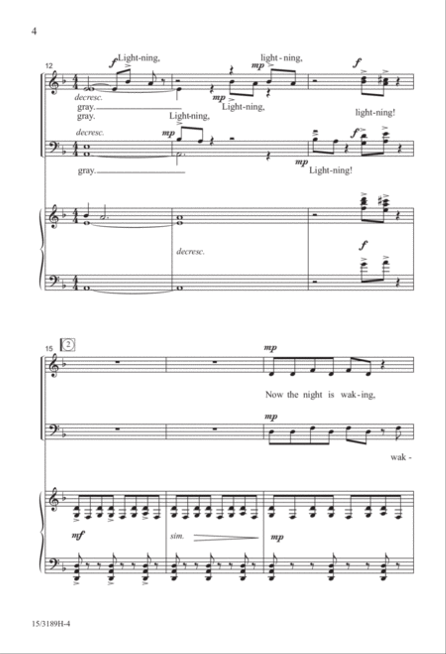 Lightning! 4-Part scores gallery preview page 4