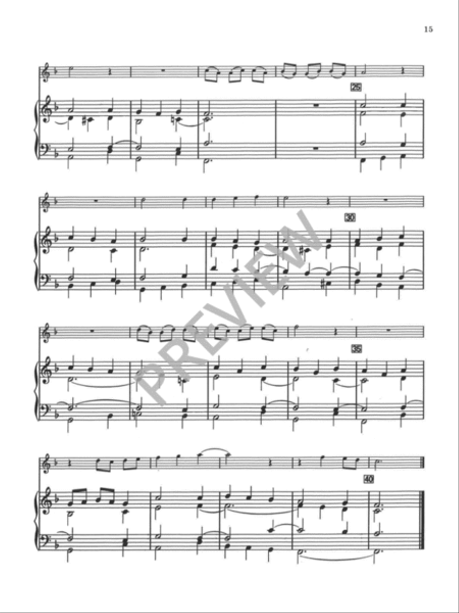 Eight Chorale Preludes for Treble Instrument and Organ Organ scores gallery preview page 16