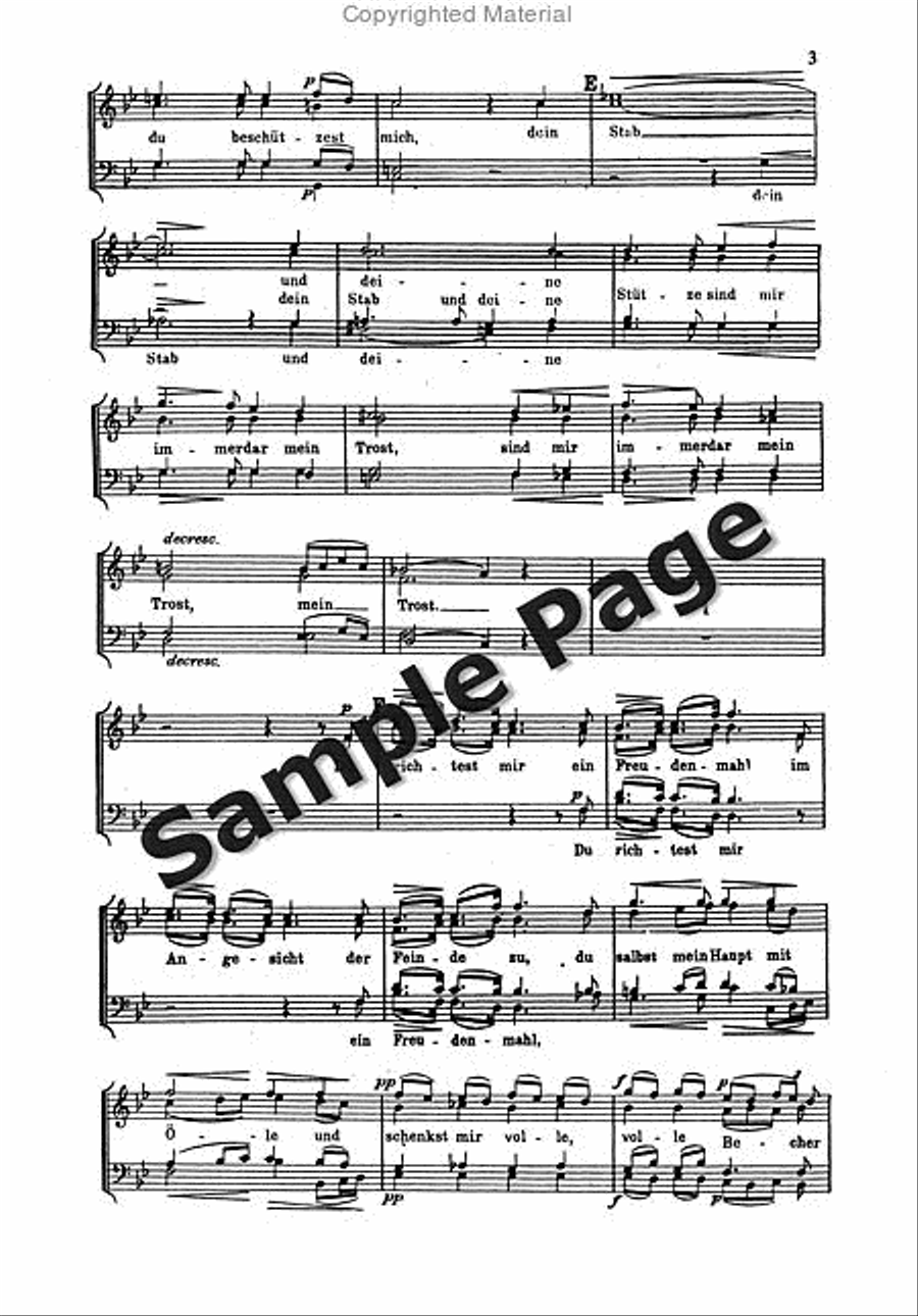 Psalm 23 Op. 132 TTBB scores gallery preview page 4