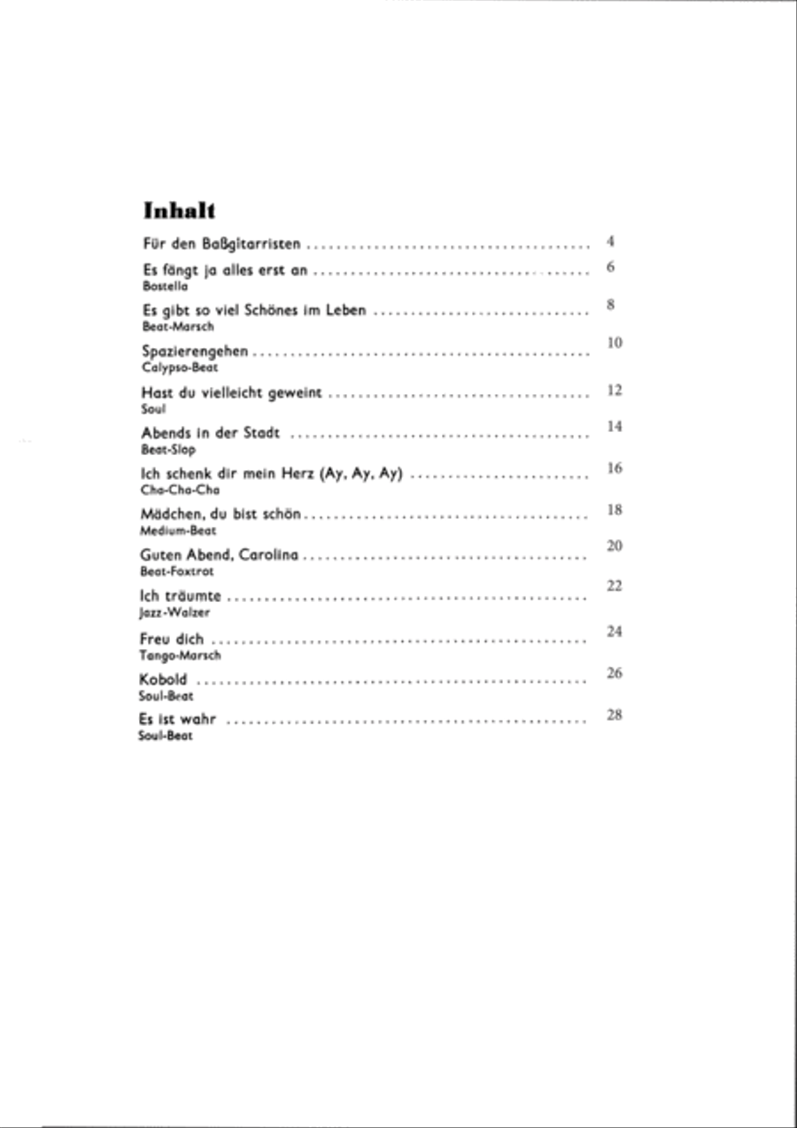 Fur den Solisten - Bassgitarre Bass Guitar scores gallery preview page 3
