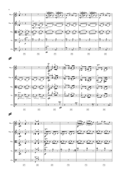 Psycho Suite by Bernard Herrmann String Orchestra - Digital Sheet Music
