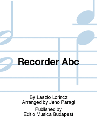 Book cover for Recorder Abc