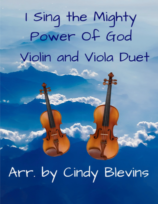 Book cover for I Sing the Mighty Power Of God, for Violin and Viola Duet