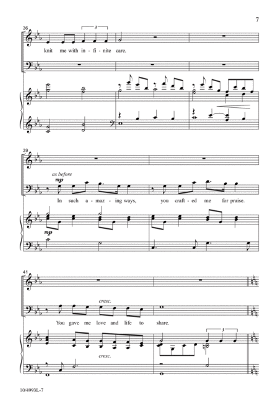 Psalm of Devotion 4-Part scores gallery preview page 7