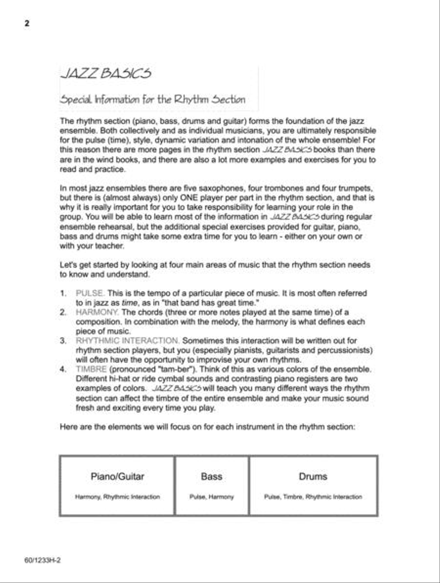 Jazz Basics - Bass Jazz Ensemble scores gallery preview page 2