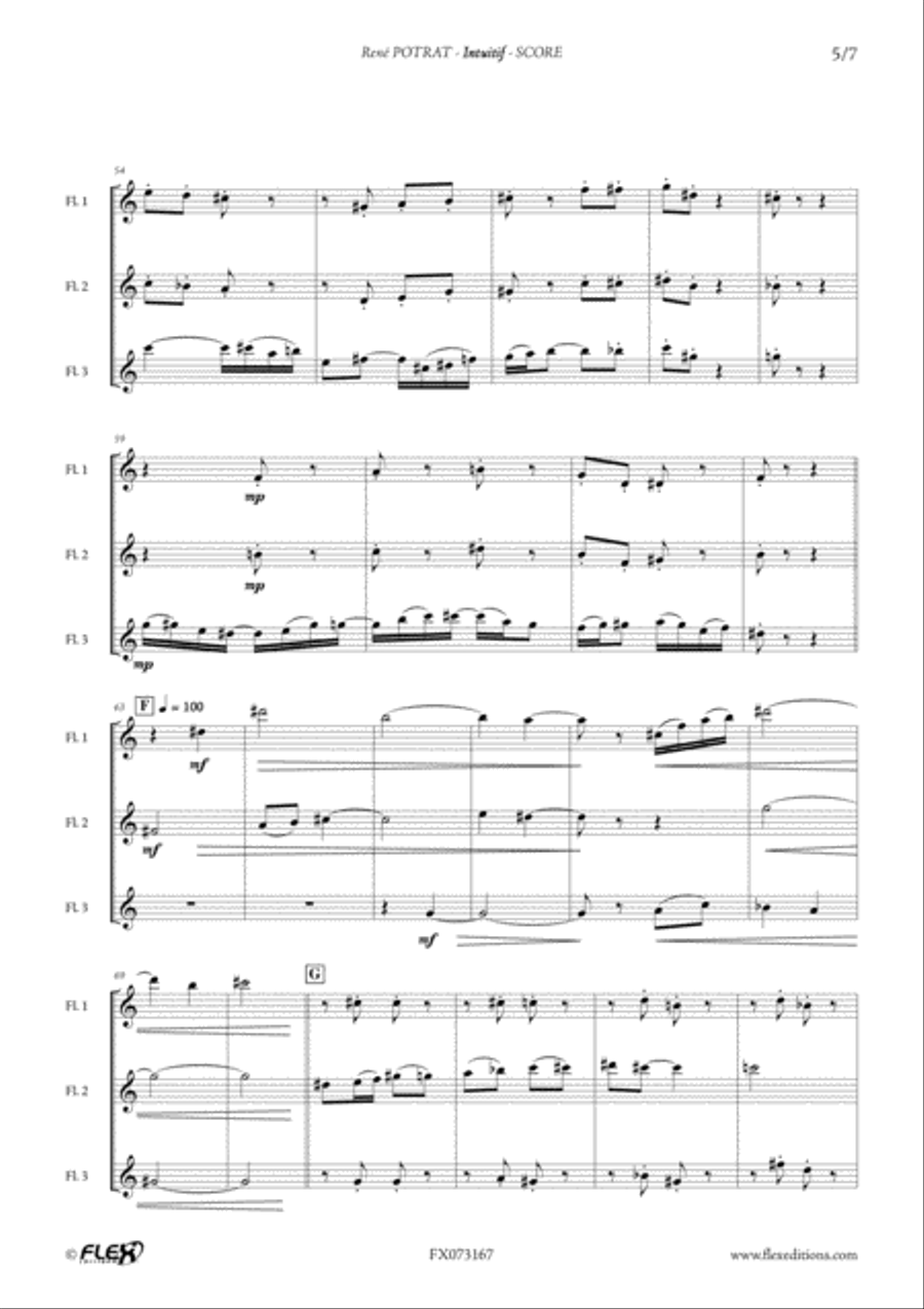 Intuitif Intuitif Flute Trio scores gallery preview page 5
