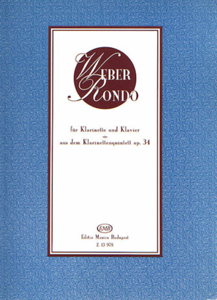 Book cover for Rondo from the Clarinet Quintet, Op. 34