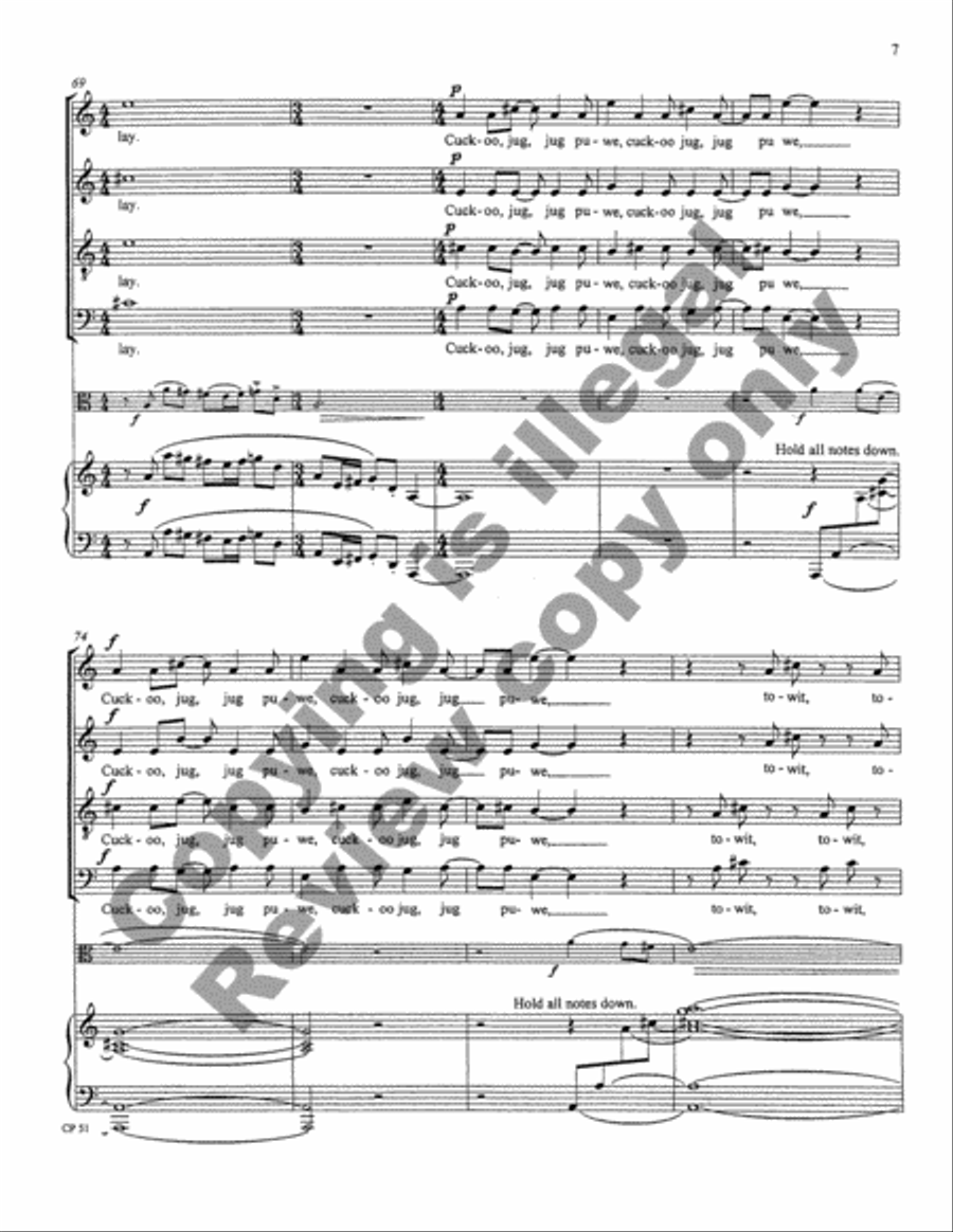 A Song, A Prayer, A Voyage 4-Part scores gallery preview page 7