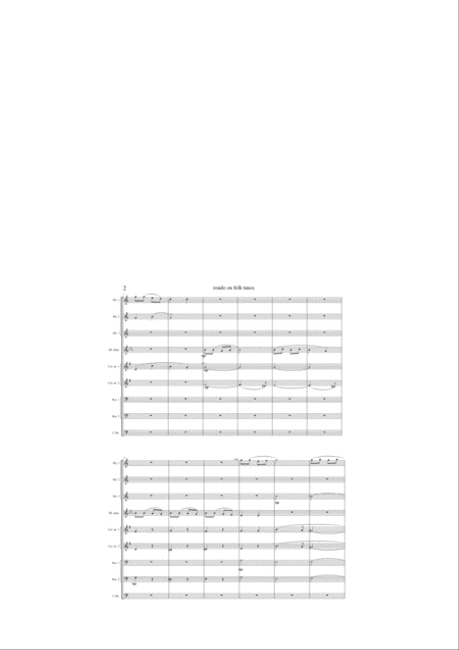 Rondo on folk tunes Woodwind Ensemble scores gallery preview page 2