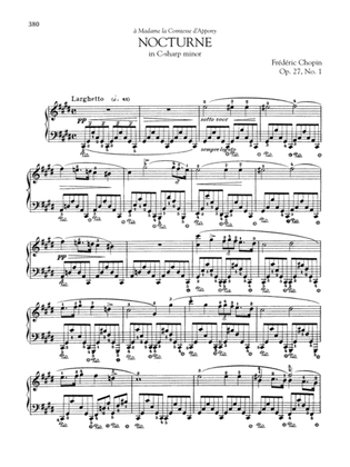 Book cover for Nocturne in C-sharp minor, Op. 27, No. 1