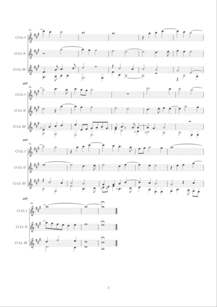 Sicut Cervus Classical Guitar scores gallery preview page 3