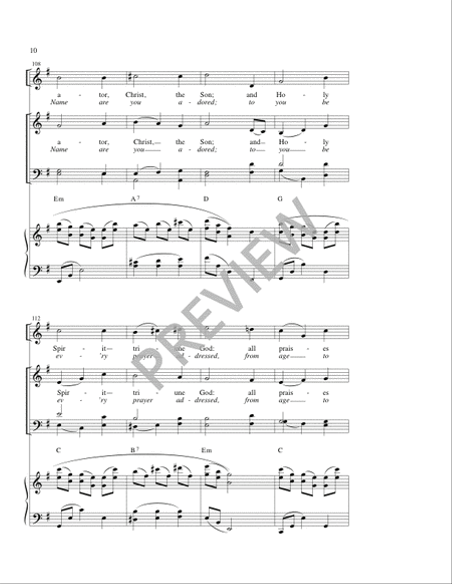 Canticle of Mary Canticle of Mary 4-Part scores gallery preview page 11