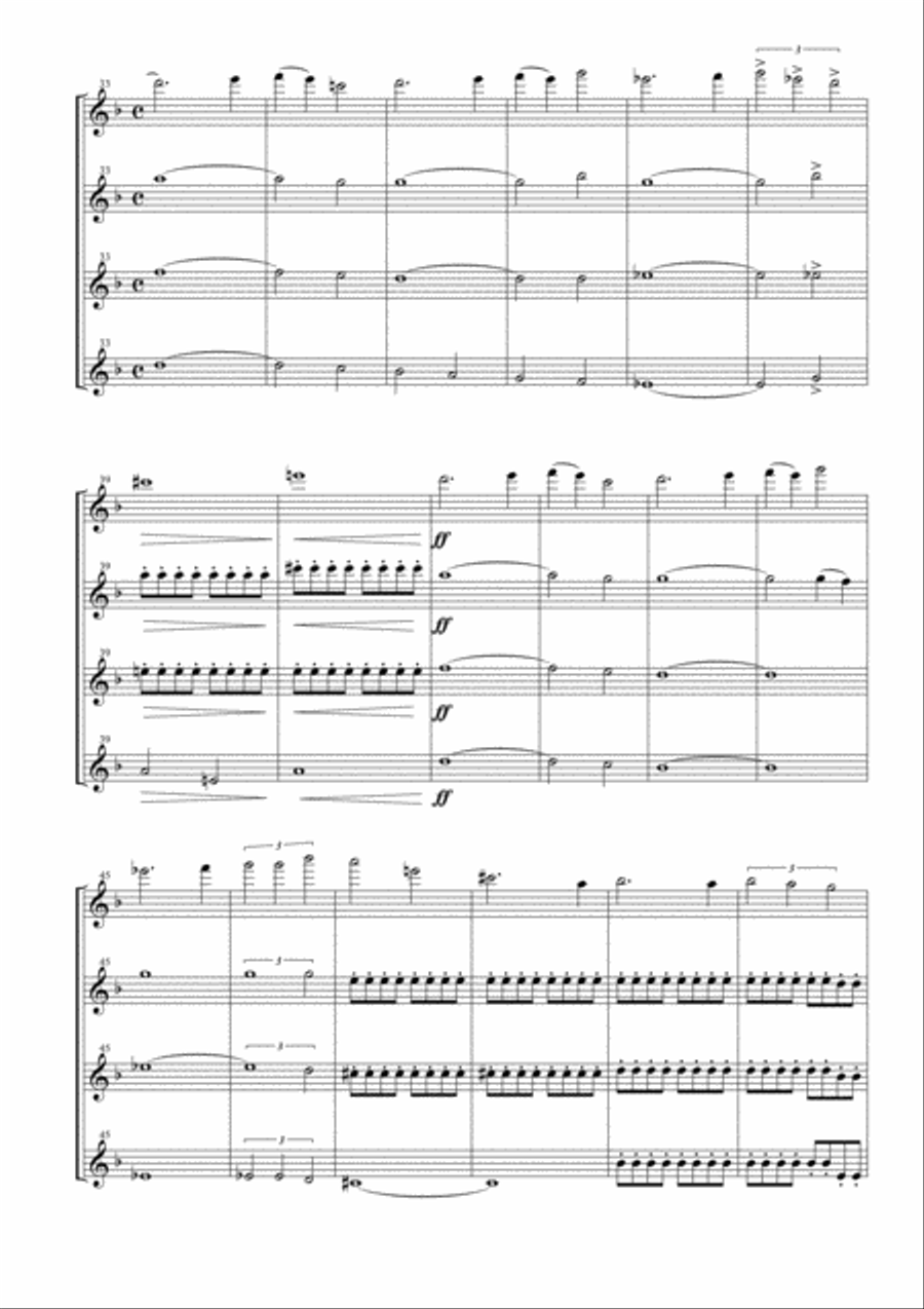 Symphonic Suite from STAR TREK Woodwind Quartet scores gallery preview page 3