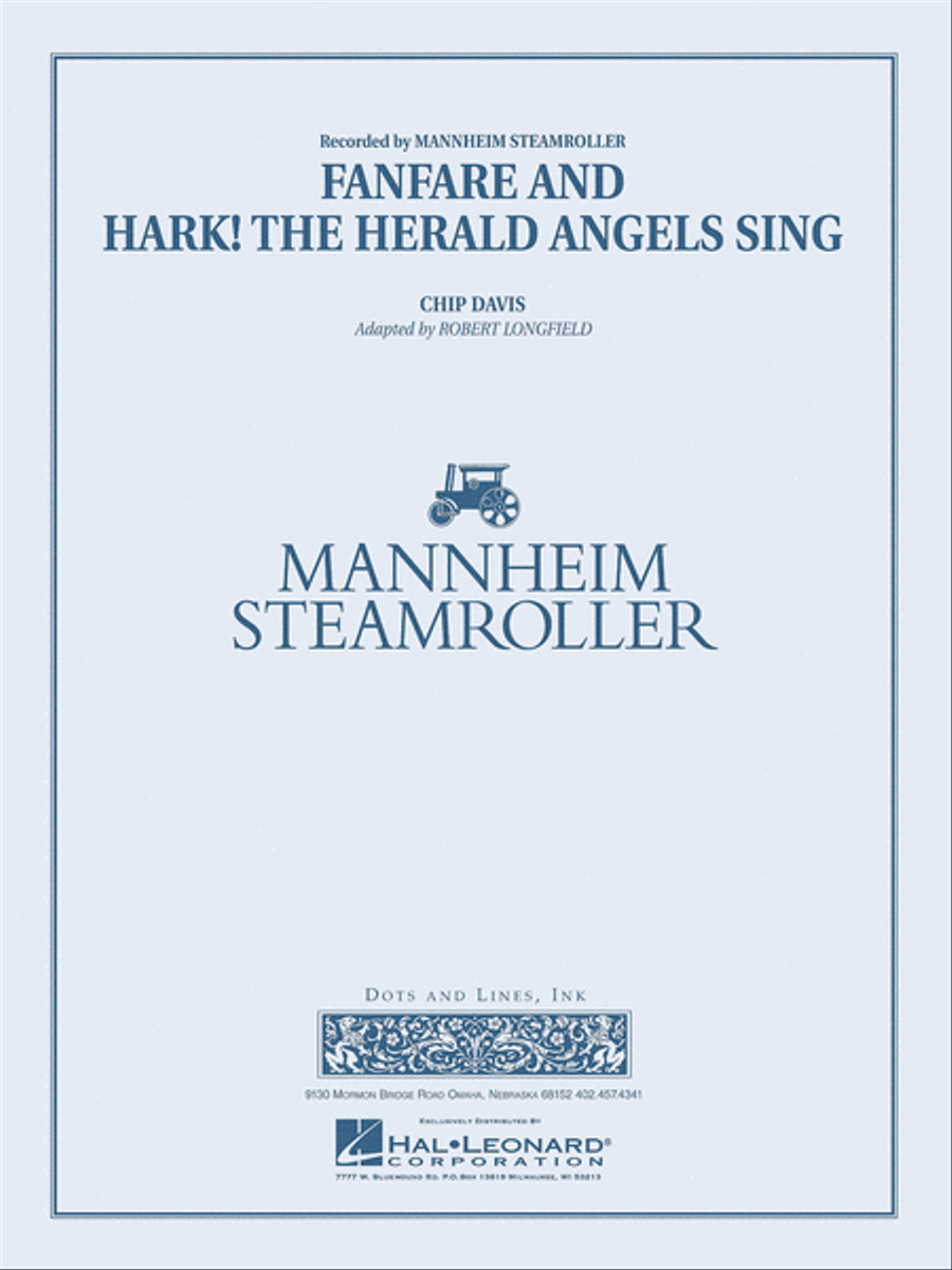 Fanfare and Hark! The Herald Angels Sing Concert Band scores gallery preview page 1