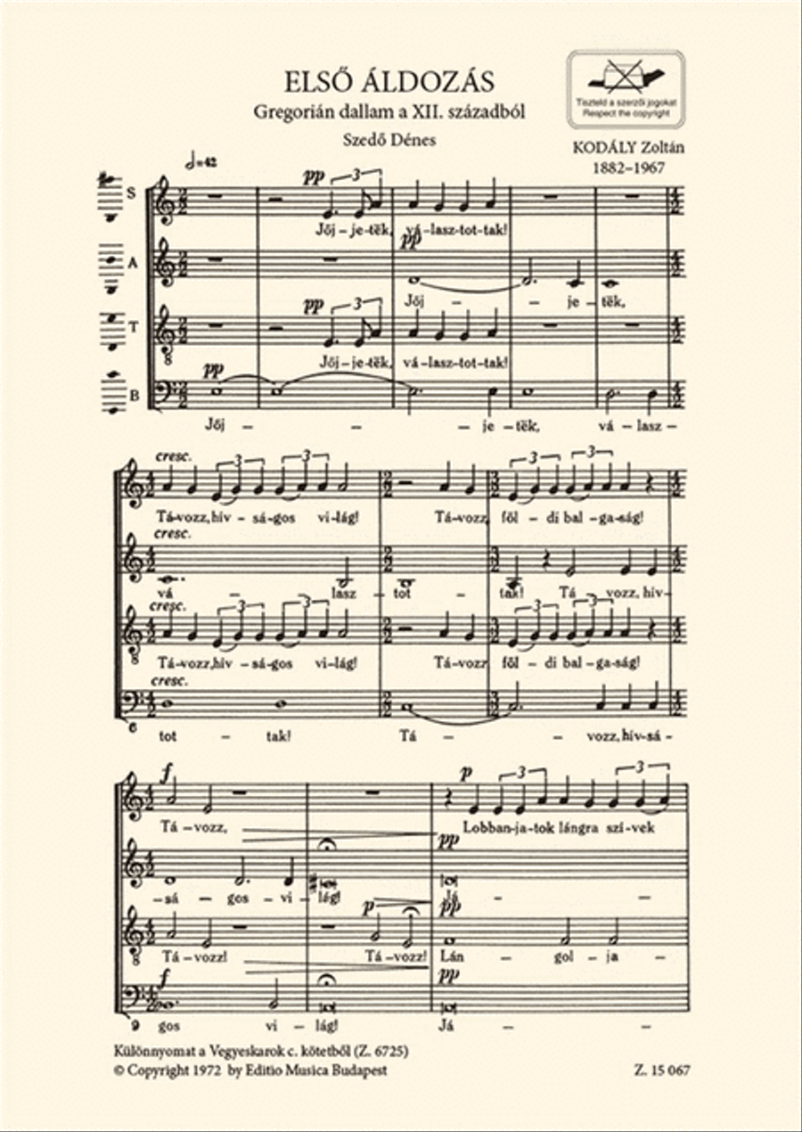 Els'áldozás 4-Part scores gallery preview page 2