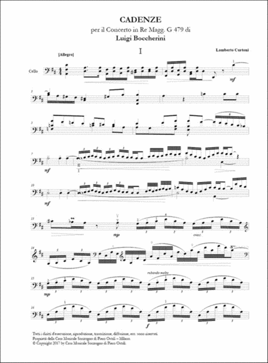 Tre Cadenze Cello scores gallery preview page 2