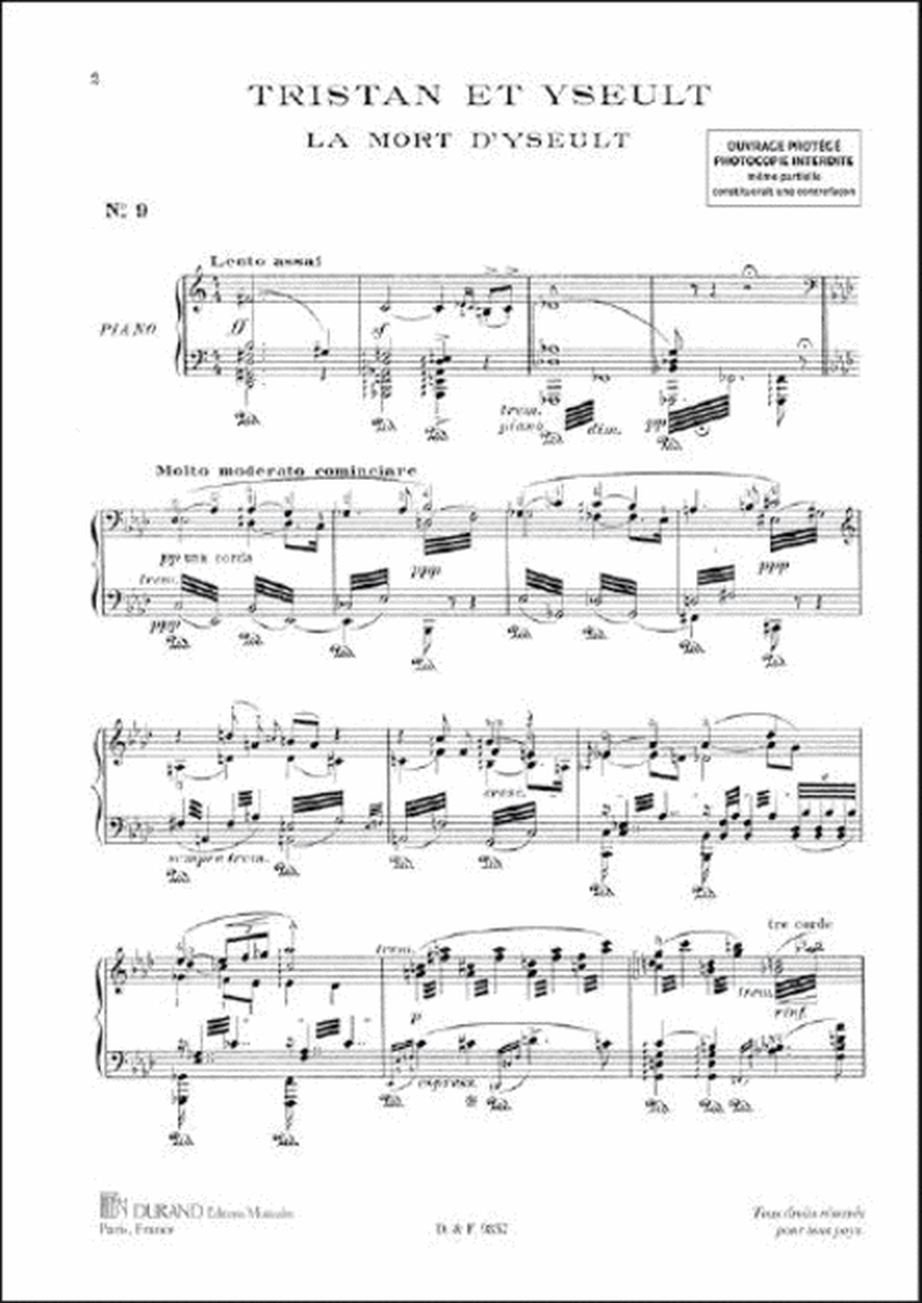 Mort D'Isolde Piano (Liszt